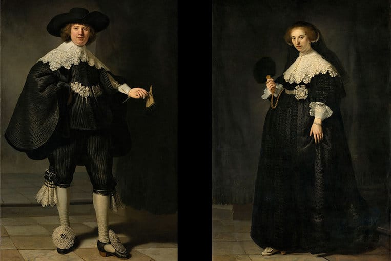 Retratos de Rembrandt de Maerten Soolmans y Oopjen Coppit